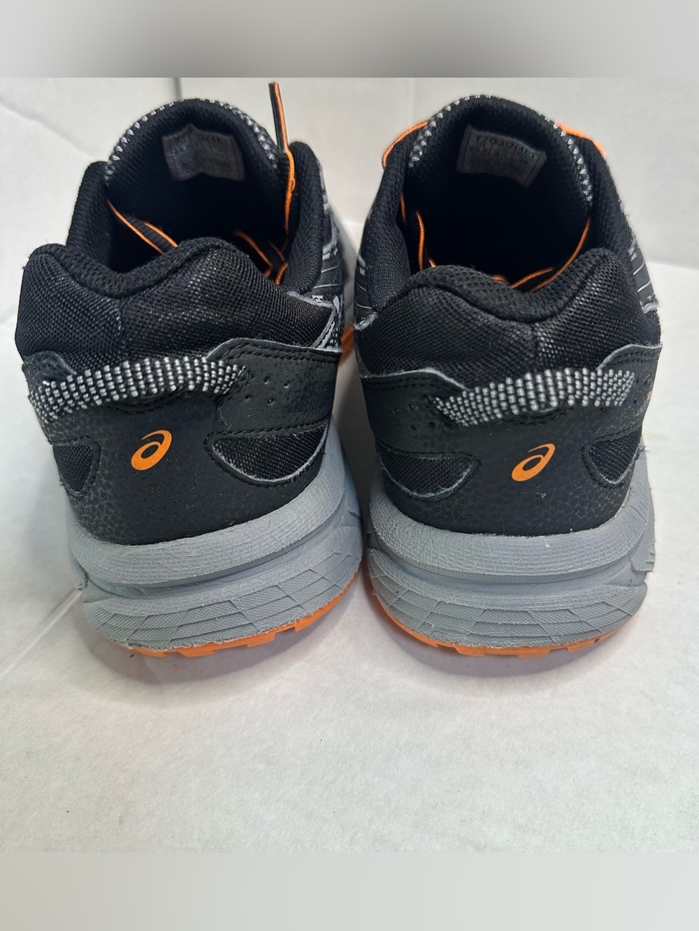 Asics Gel-Venture 6 Shoes Mens Size 8 1/2 Gray Black Orange Trail - Picture 3 of 8